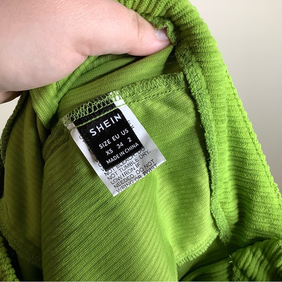 < Lime Green Corduroy Pants Size 2 > - Picture 5 of 5